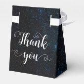 Hochzeit am Nachthimmel unter den Sternen Geschenkschachtel (Rückseite)