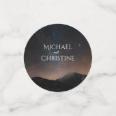 Hochzeit am Nachthimmel unter den Sternen Konfetti (Klein Vorderseite)