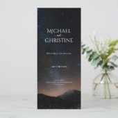 Hochzeit am Nachthimmel unter den Sternen Programm (Stehend Vorderseite)