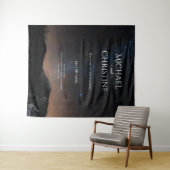 Hochzeit am Nachthimmel unter den Sternen Wandteppich (Beispiel (Horizontal))