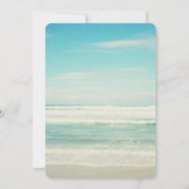 Hochzeit am Ocean Beach Einladung (Rückseite)