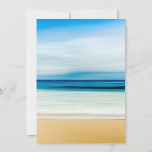 Hochzeit am Sandstrand Einladung (Rückseite)