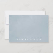 Hochzeit am See Mit Monogramm Wappen RSVP Karte (Rückseite)