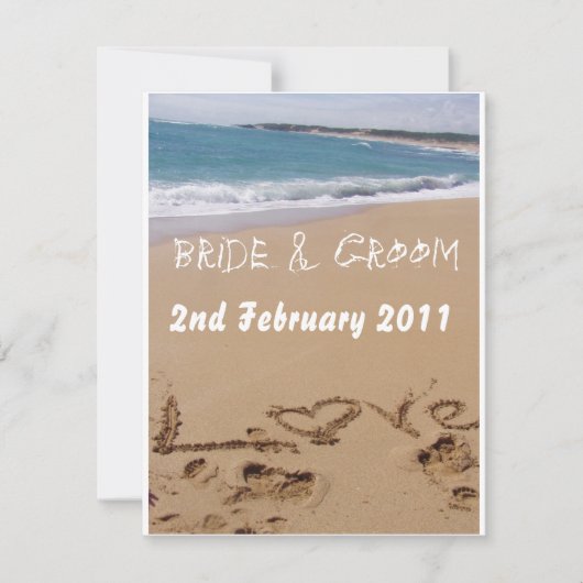 Hochzeit am Strand (Vorderseite)