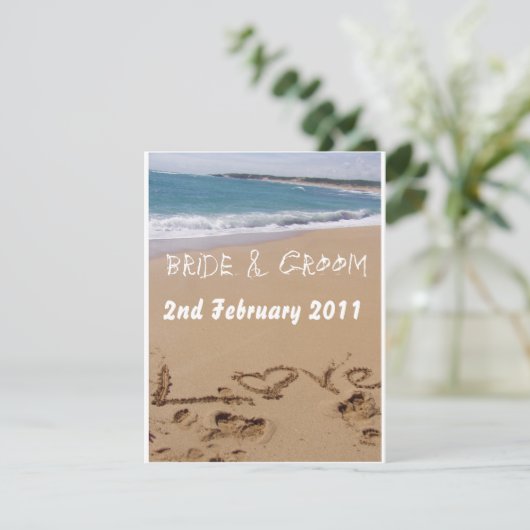 Hochzeit am Strand (Stehend Vorderseite)