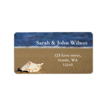 Hochzeit am Strand, Adressenaufkleber