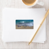 Hochzeit am Strand, Adressenaufkleber Adressaufkleber (Insitu)