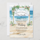 Hochzeit am Strand Ankündigung (Vorderseite)