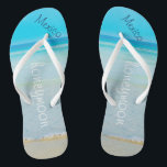 Hochzeit am Strand | Badesandalen | Name der Brück<br><div class="desc">Hochzeit am Strand | Badesandalen | Name der Brücke |Ozean</div>