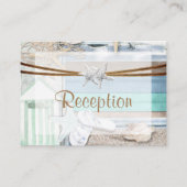 Hochzeit am Strand Begleitkarte (Vorderseite)