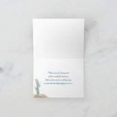 Hochzeit am Strand danke (Innenseite)