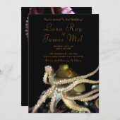 Hochzeit am Strand des Tiefen Ozeans Einladung (Vorne/Hinten)