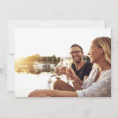 Hochzeit am Strand des Tropical Destination Beach Save The Date (Rückseite)