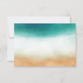 Hochzeit am Strand Einladung (Rückseite)