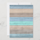 Hochzeit am Strand Einladung (Rückseite)