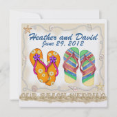 Hochzeit am Strand Einladung (Vorderseite)