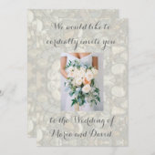 Hochzeit am Strand Einladung (Vorne/Hinten)