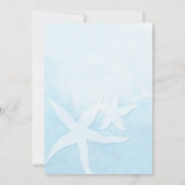 Hochzeit am Strand Einladung (Rückseite)