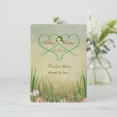 Hochzeit am Strand Einladung (Stehend Vorderseite)