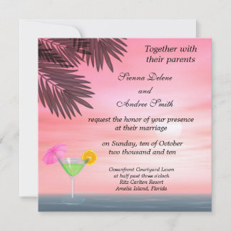 Hochzeit am Strand Einladung