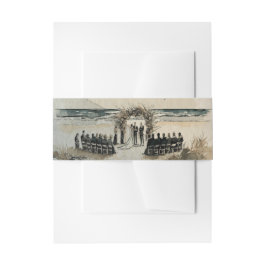 Hochzeit am Strand Einladungsbanderole