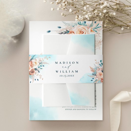 Hochzeit am Strand Einladungsbanderole