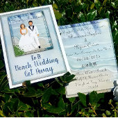 Hochzeit am Strand Folieneinladung