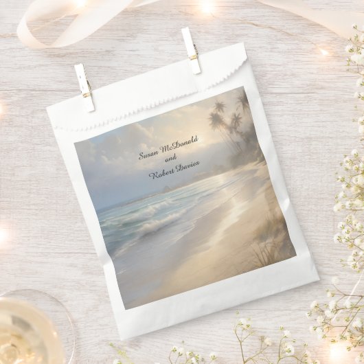 Hochzeit am Strand Geschenktütchen (Ausgeschnitten)