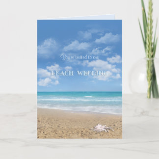 Hochzeit am Strand (individuell einstellbar) Einladung