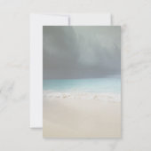 Hochzeit am Strand, Lights Seashell Probe Dinner Einladung (Rückseite)