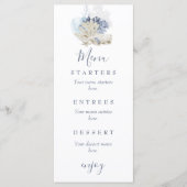 Hochzeit am Strand Menükarte (Vorderseite)
