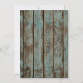 Hochzeit am Strand mit eleganter Hütte Einladung (Rückseite)