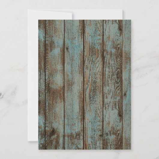 Hochzeit am Strand mit eleganter Hütte Einladung (Rückseite)