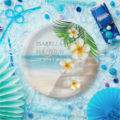 Hochzeit am Strand Pappteller (Party)