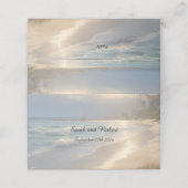 Hochzeit am Strand Platzkarte (Außenseite Aufgefaltet)