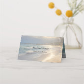 Hochzeit am Strand Platzkarte (Vorderseite)
