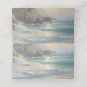 Hochzeit am Strand Platzkarte (Innenseite Aufgefaltet)