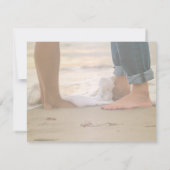 Hochzeit am Strand, Probe am Abend Einladung (Rückseite)