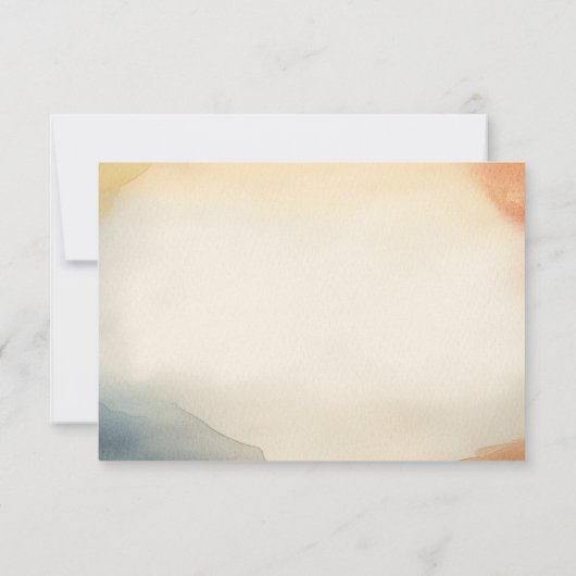 Hochzeit am Strand RSVP Karte (Rückseite)