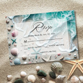 Hochzeit am Strand RSVP Karte