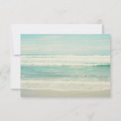 Hochzeit am Strand RSVP Karte (Rückseite)