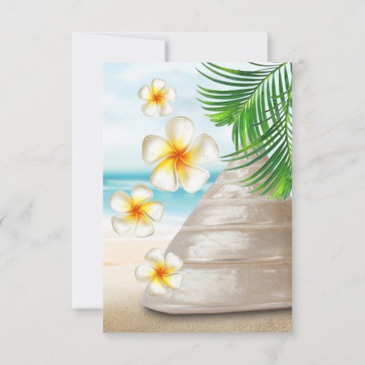 Hochzeit am Strand - Save the Date (Rückseite)