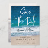 Hochzeit am Strand Save The Date (Vorne/Hinten)