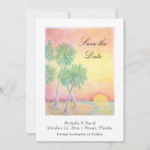 Hochzeit am Strand Save The Date (Vorderseite)