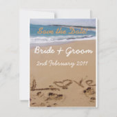 Hochzeit am Strand - Save the Date! Date (Vorderseite)