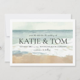 Hochzeit am Strand Save the Date Einladung