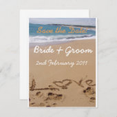 Hochzeit am Strand - Save the Date! Save The Date (Vorne/Hinten)