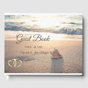 Hochzeit am Strand, Seashell Gästebuch