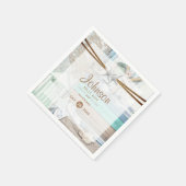 Hochzeit am Strand Serviette (Ecke)