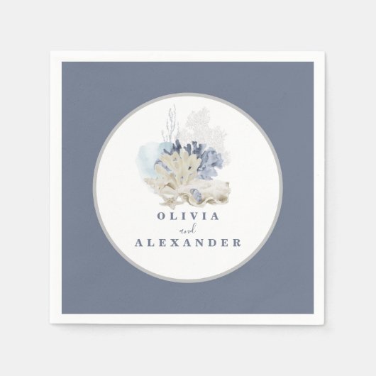 Hochzeit am Strand Serviette (Vorderseite)